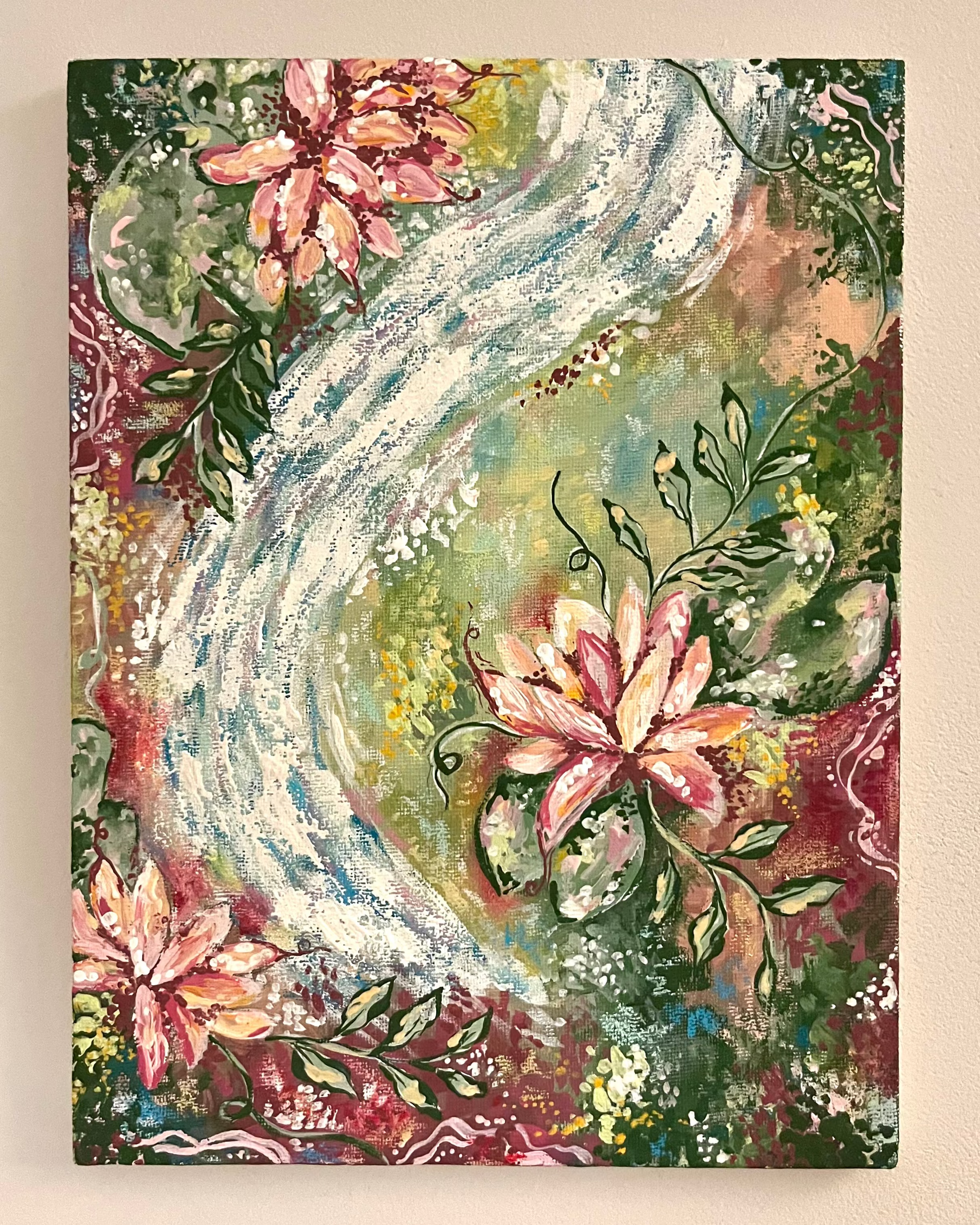 "Lost in Petals" Original Painting