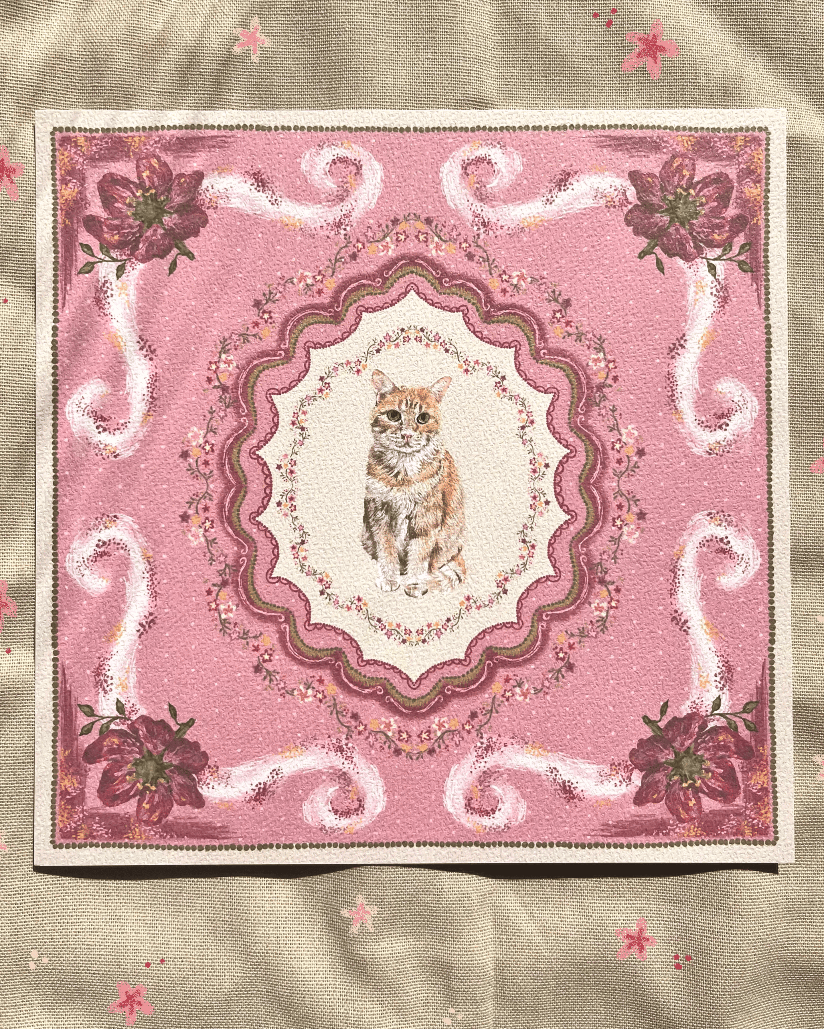 "Briar Reverie" Orange Tabby Cat Art Print