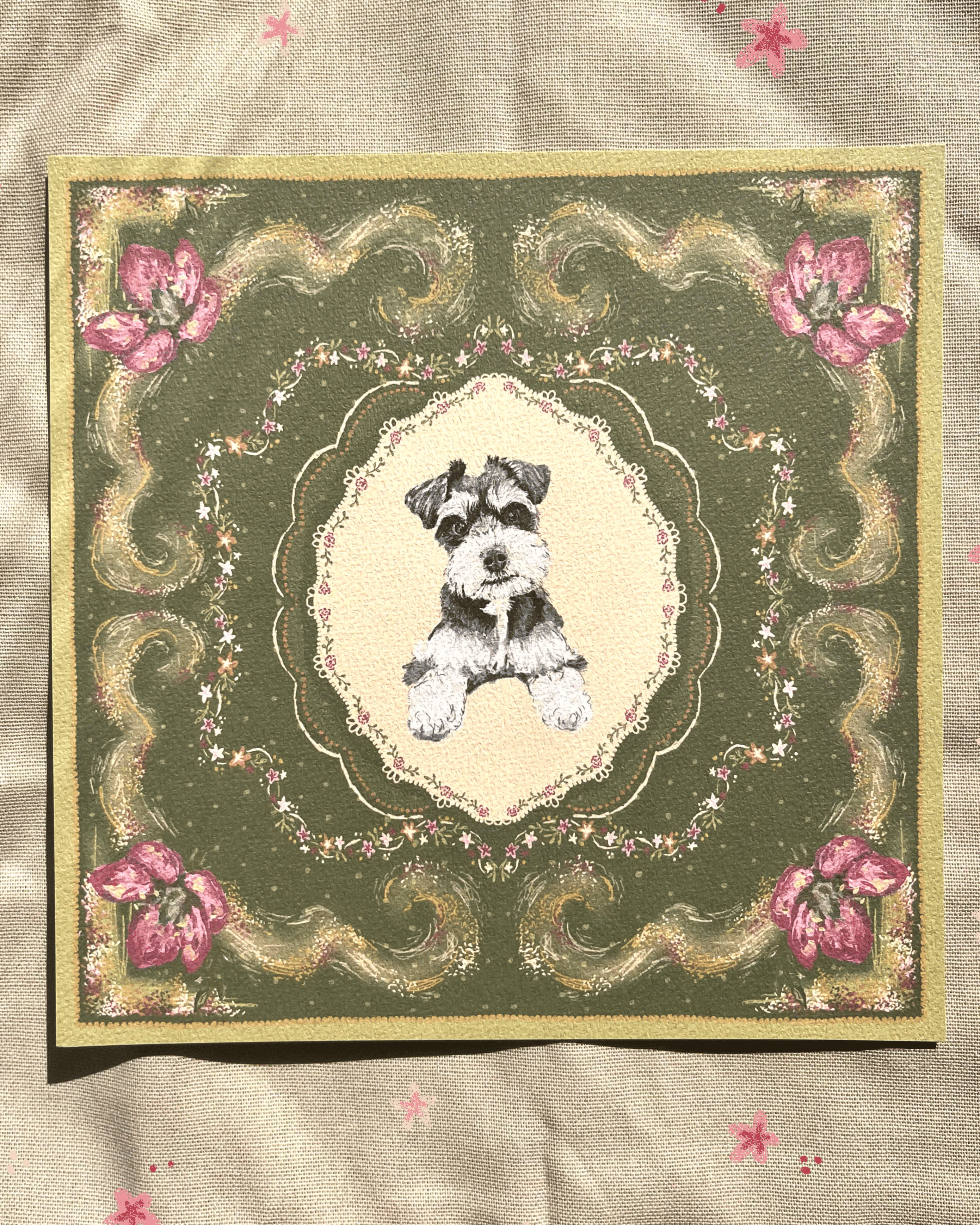 "Bayou Reverie" Miniature Salt & Pepper Schnauzer Art Print