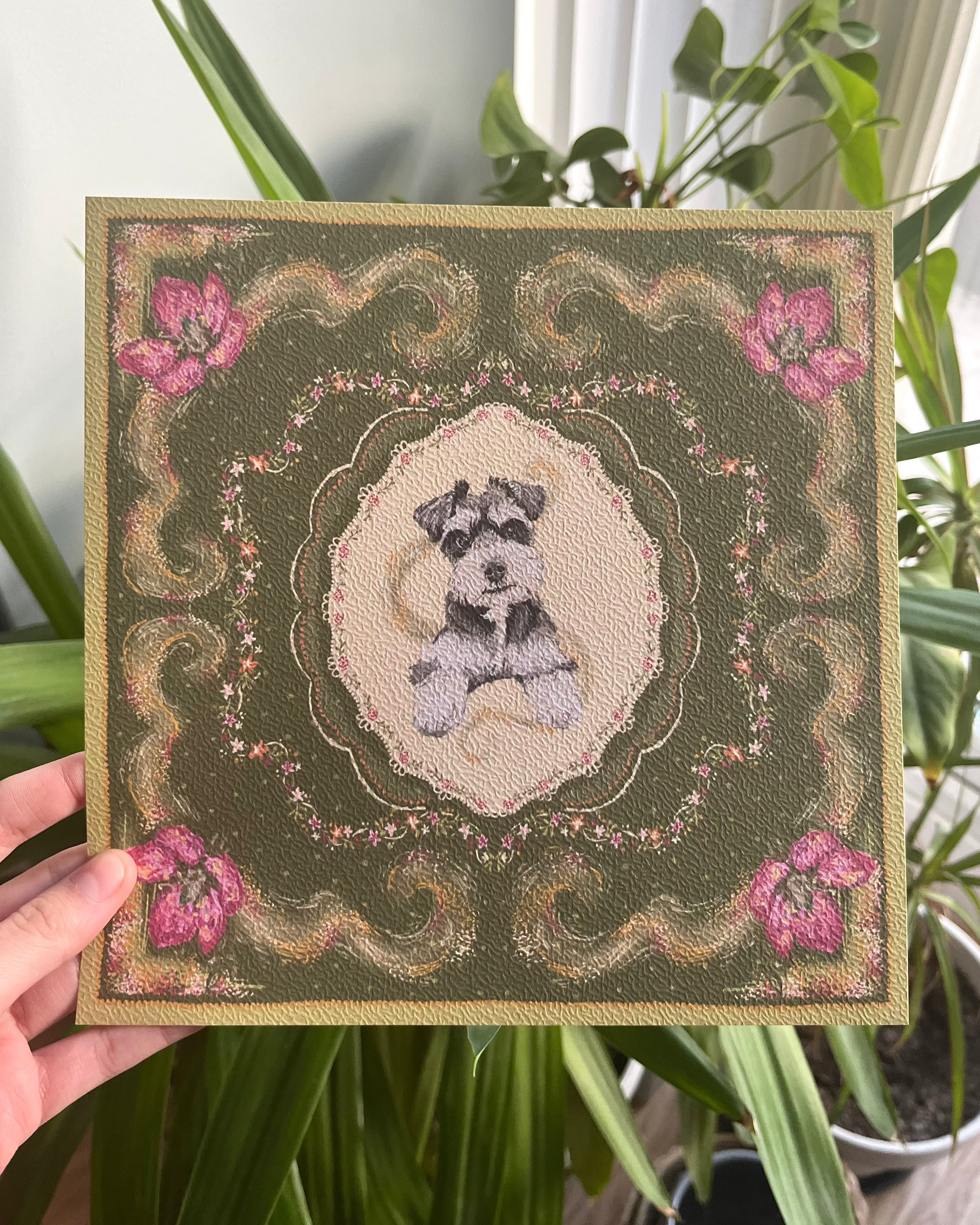 "Bayou Reverie" Hand-Illustrated Personalised Pet Portrait Print