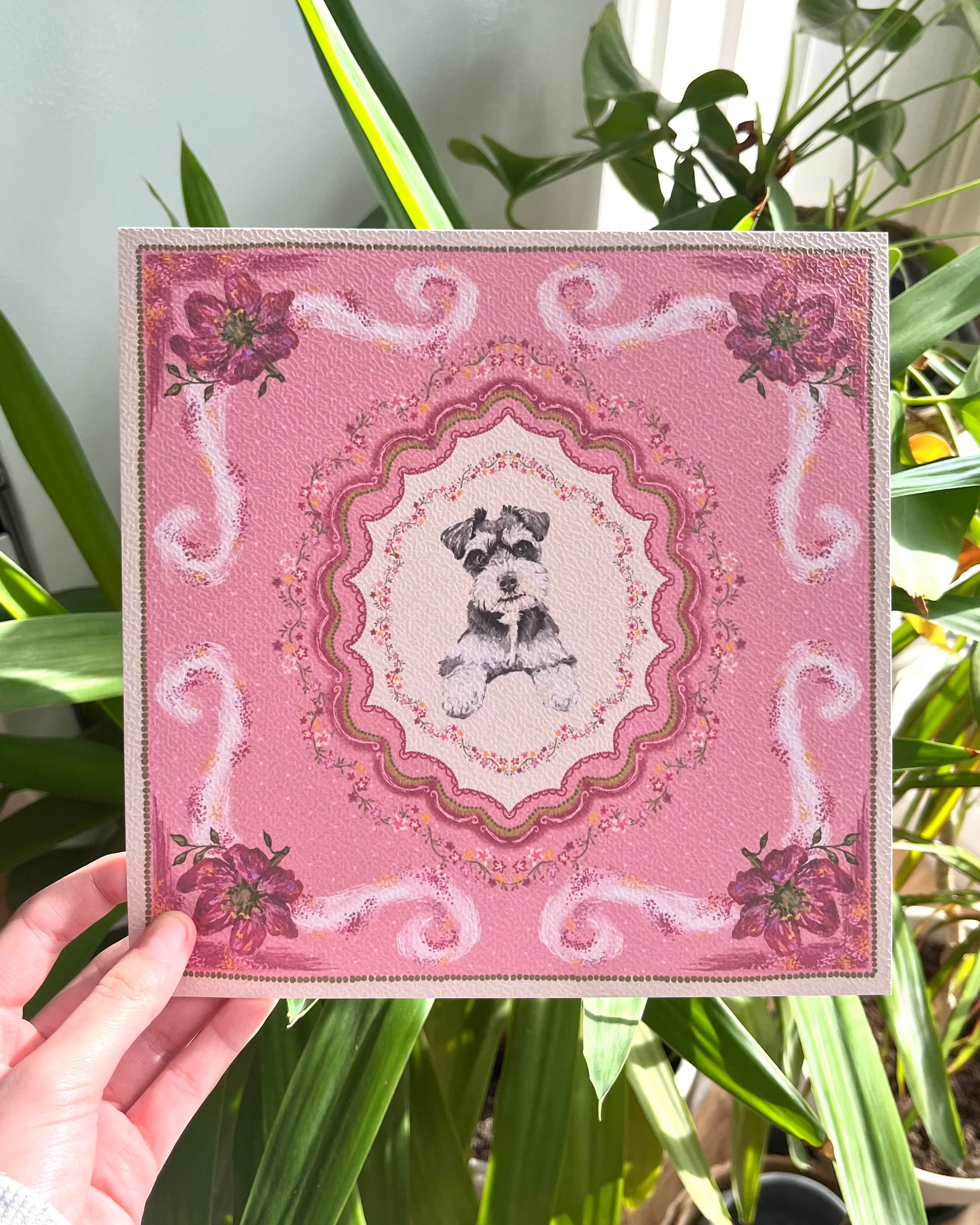 "Briar Reverie" Hand-Illustrated Personalised Pet Portrait Print