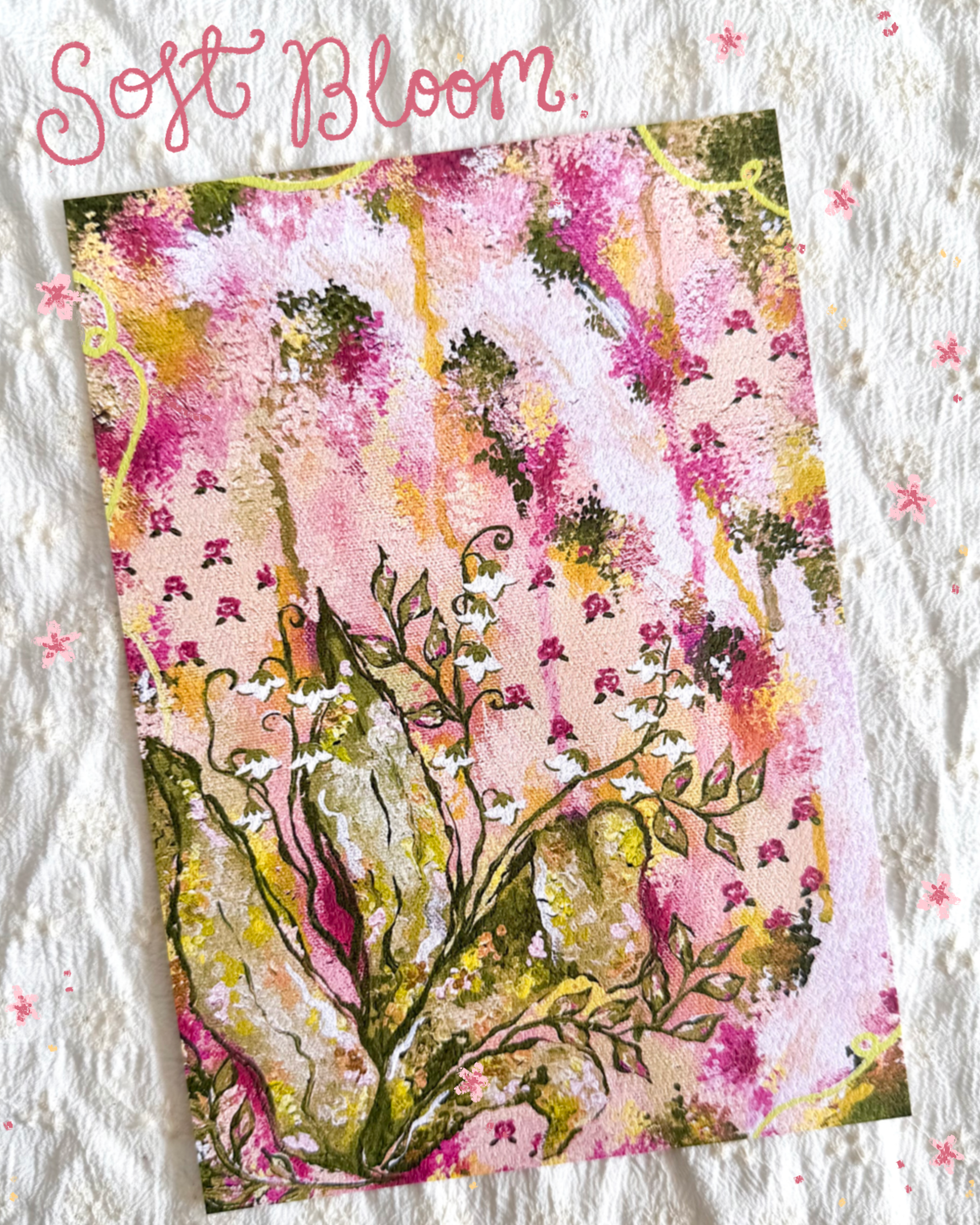 "Soft Bloom" Floral Art Print