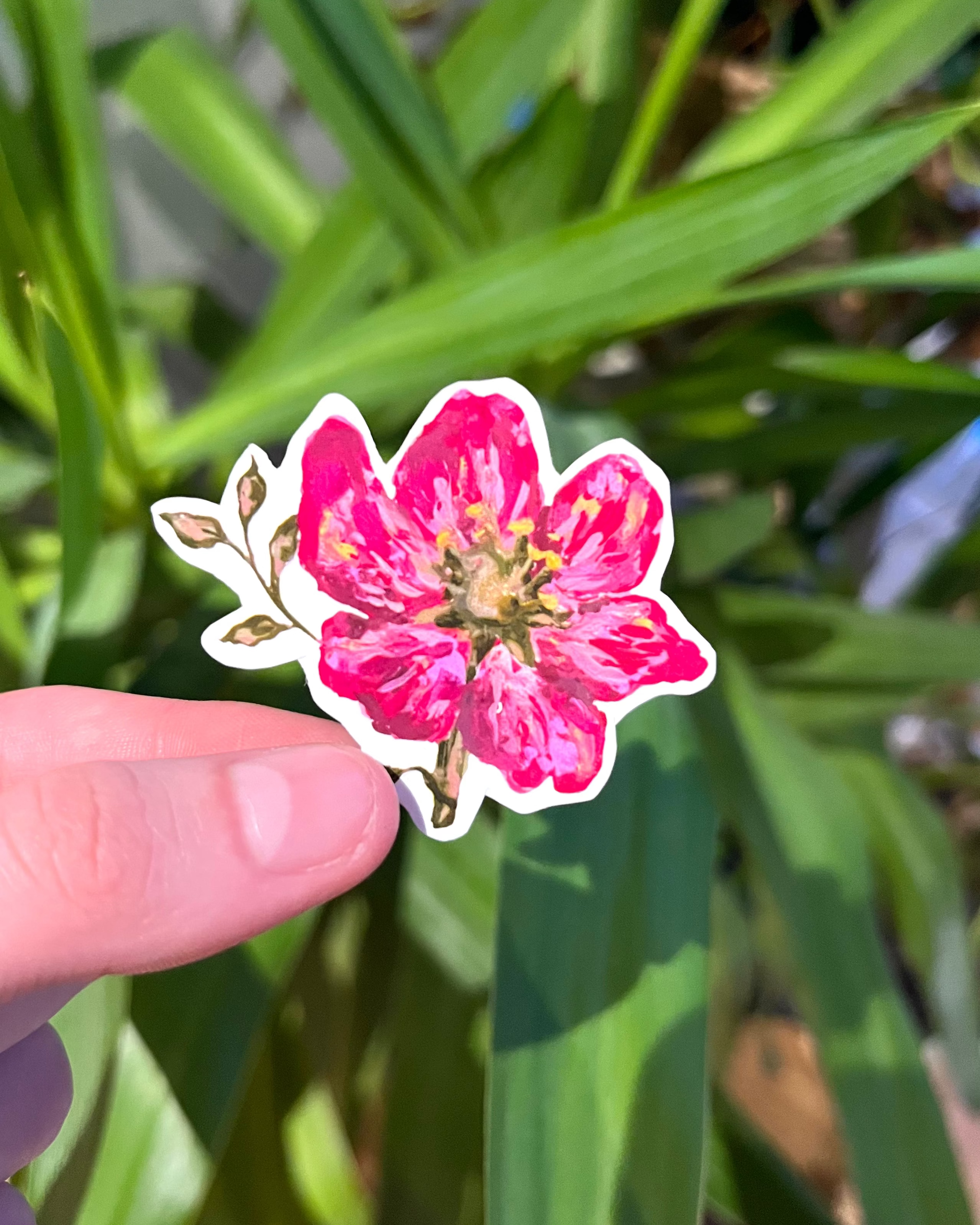 "Rosy Bloom" Sticker