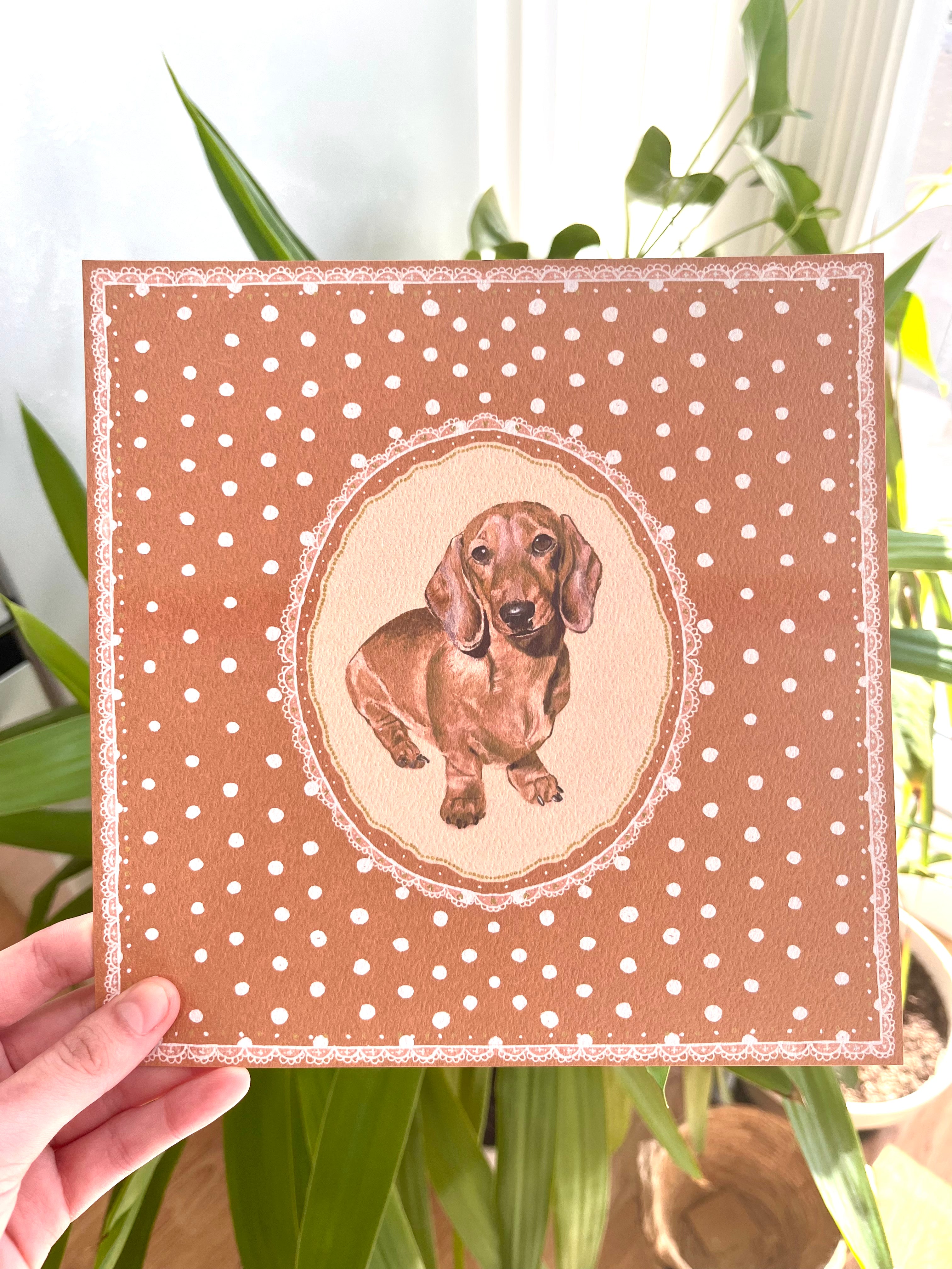 2027 Custom Personalised Pet Portrait Print