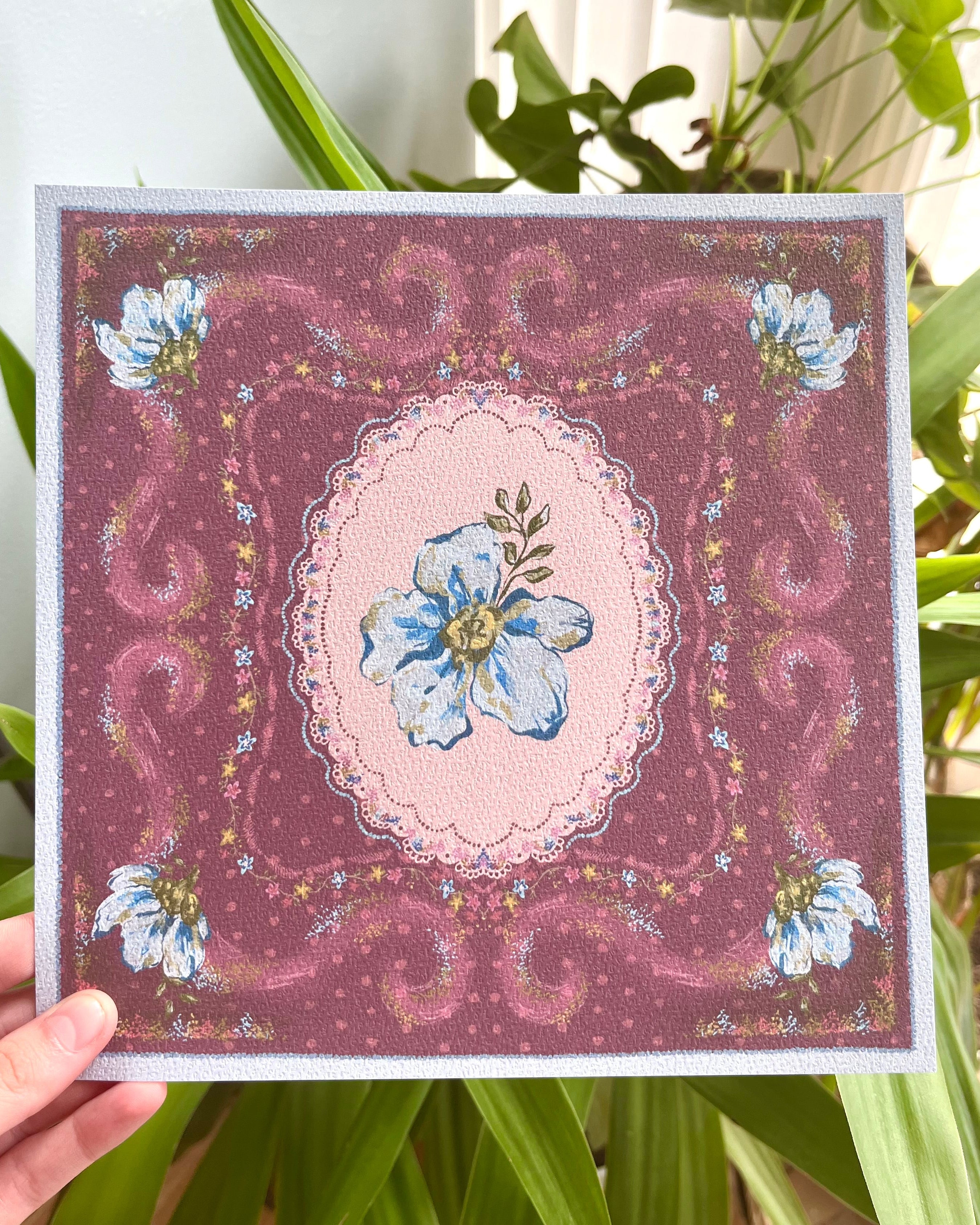 "Velvet Reverie" Vintage Floral Art Print