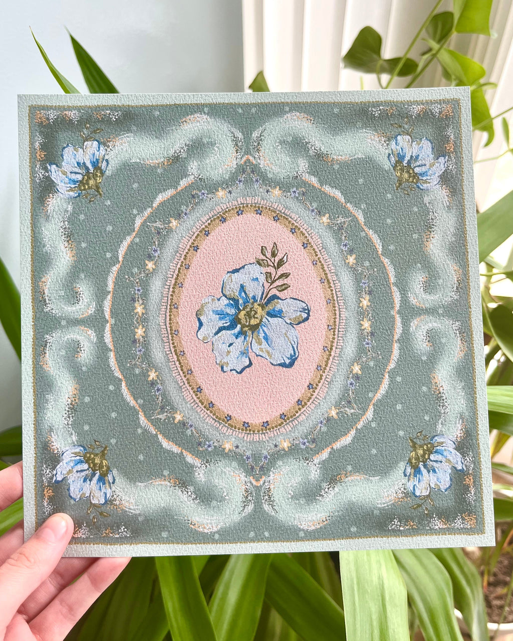 "Willow Reverie" Vintage Floral Art Print