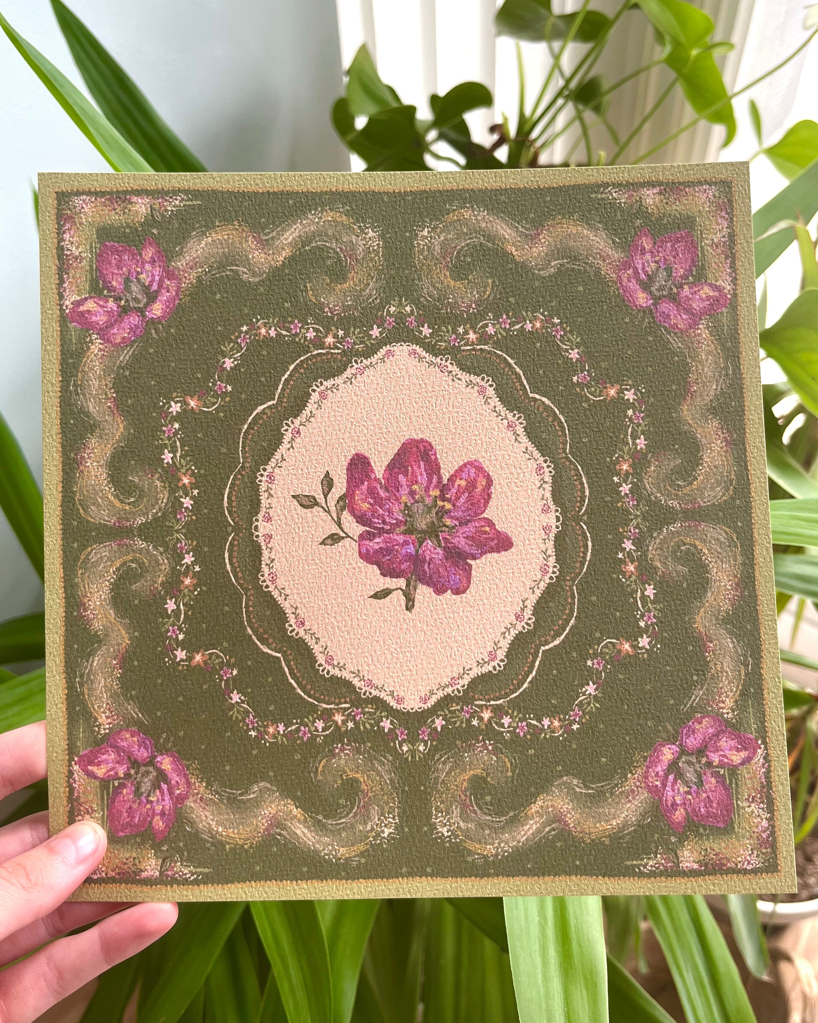 "Bayou Reverie" Vintage Floral Art Print