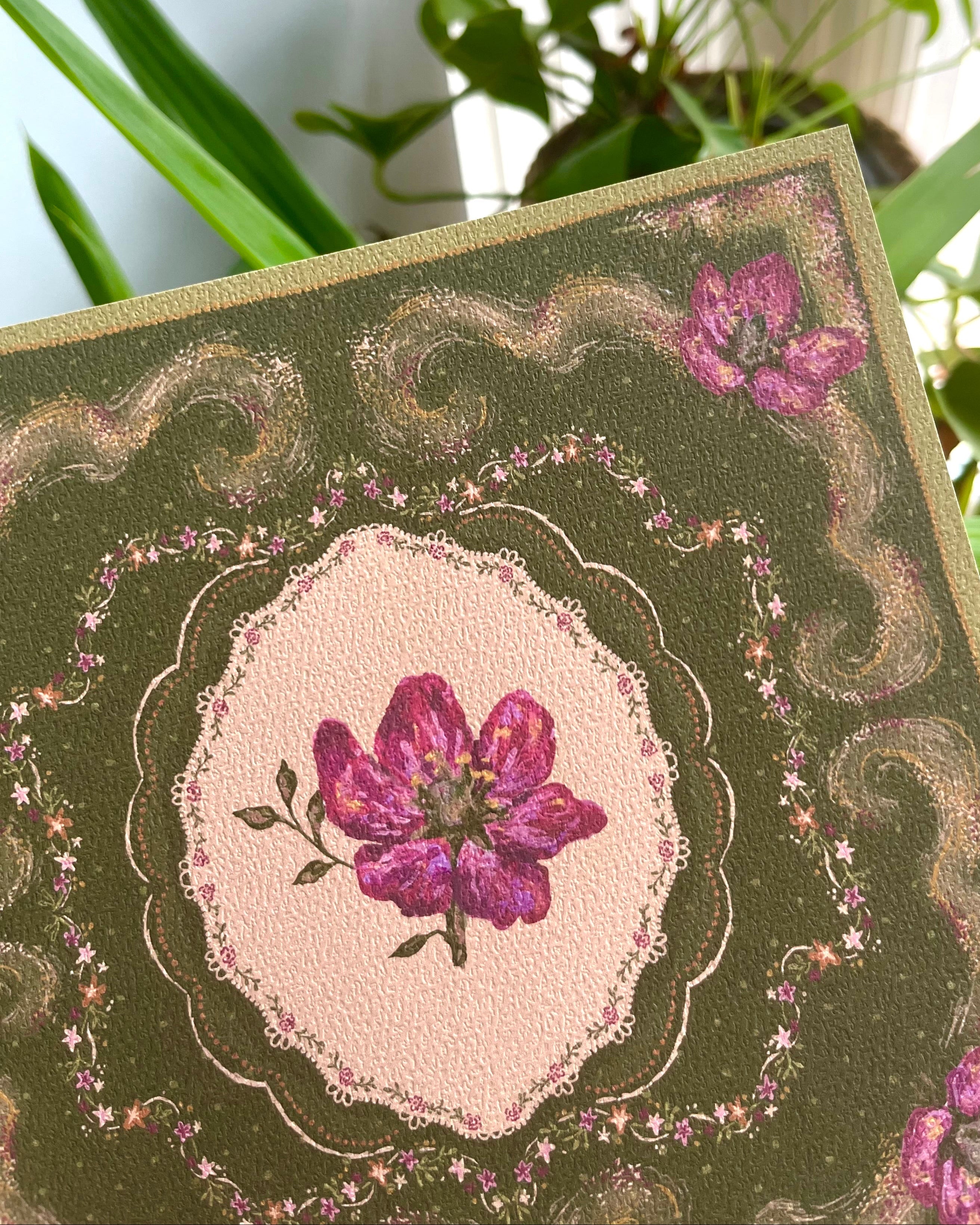 "Bayou Reverie" Vintage Floral Art Print