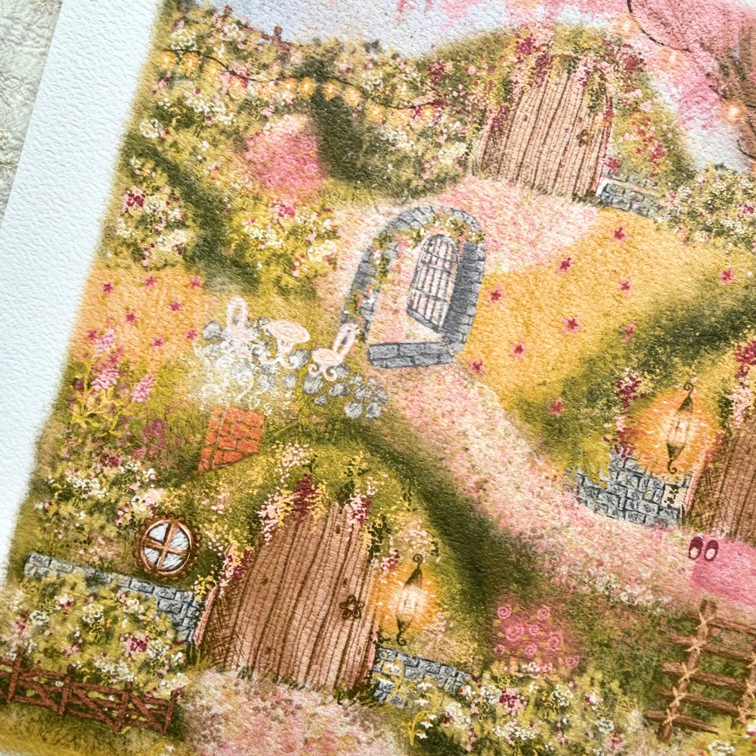 Blossom Hollow - Whimsical Floral Art Print