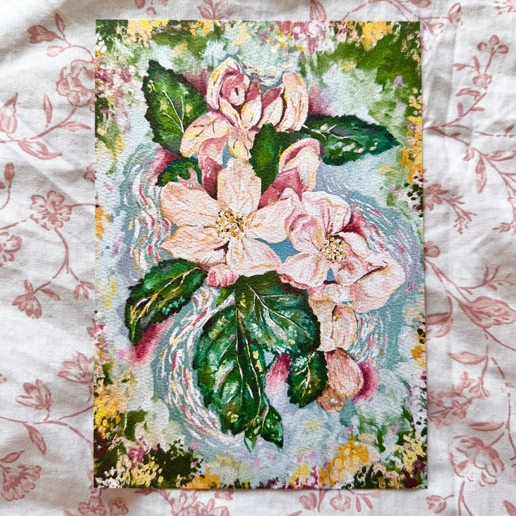 "Waterlily Lagoon" Floral Art Print