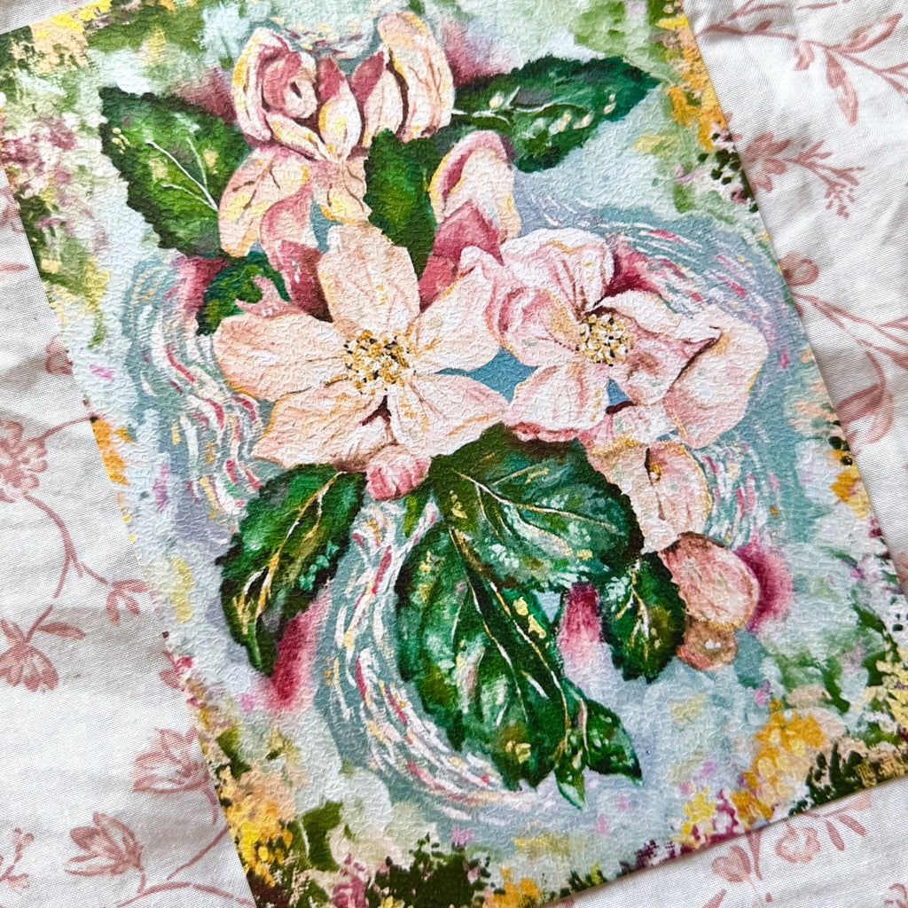 "Waterlily Lagoon" Floral Art Print