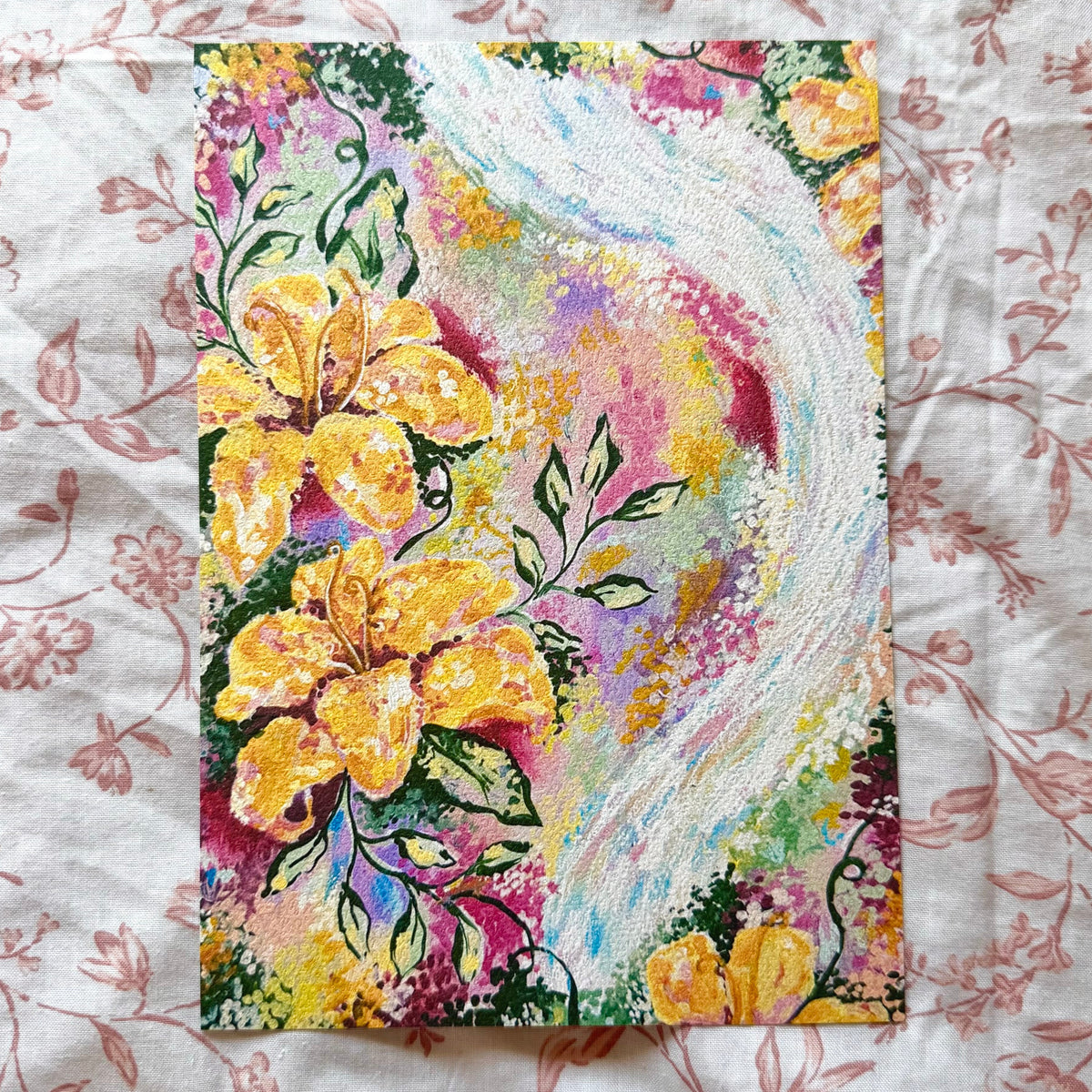 "Sunlight Blooms" Floral Art Print