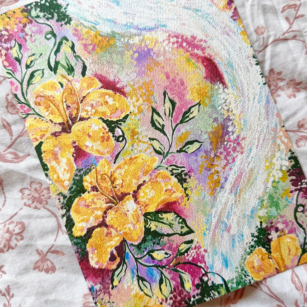 "Sunlight Blooms" Floral Art Print