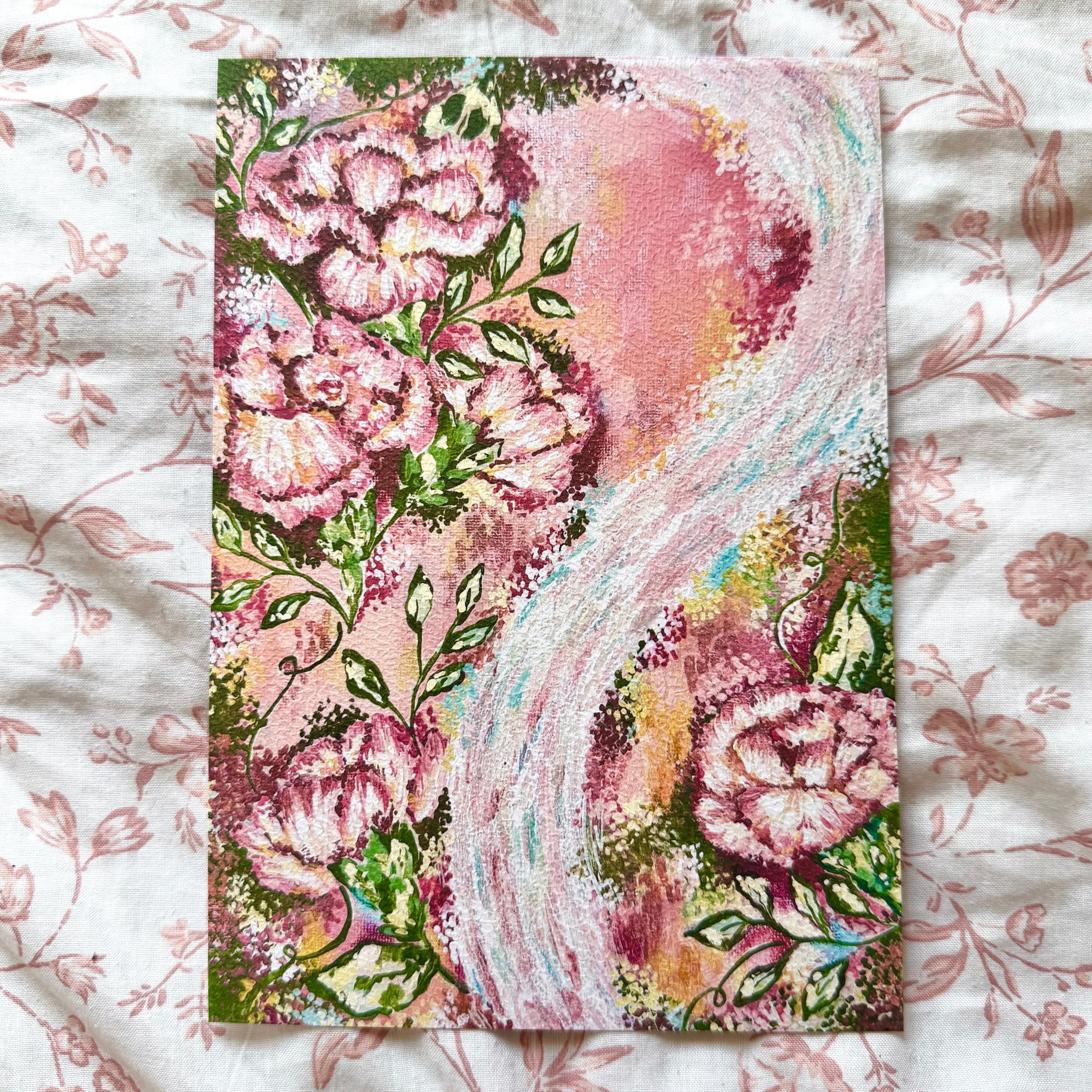 "Carnations" Floral Art Print