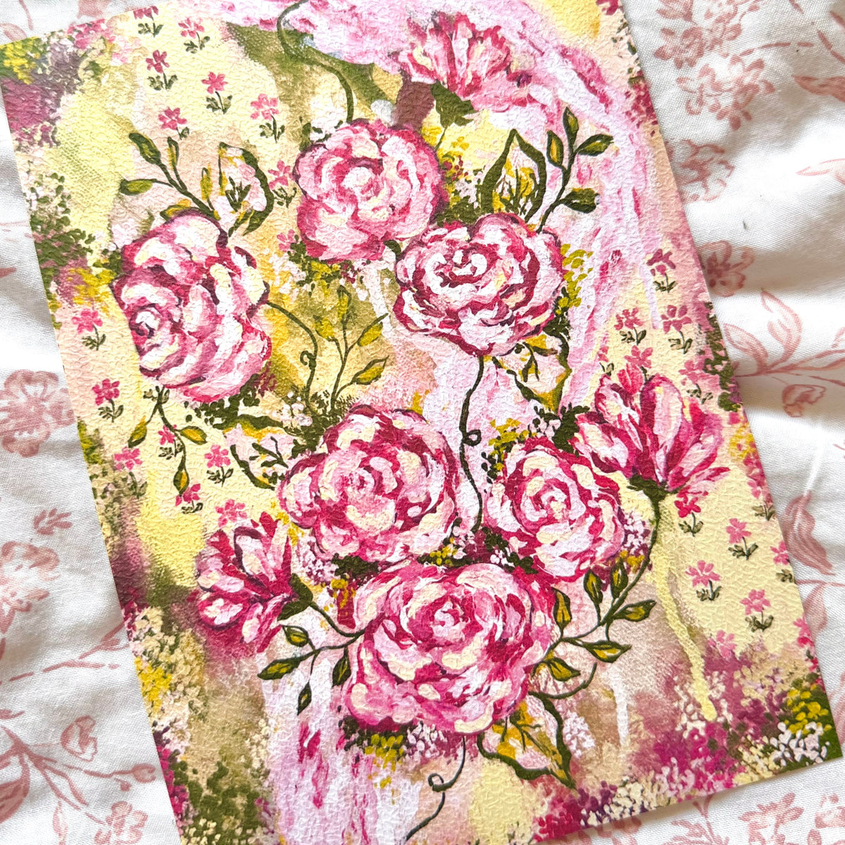 "Where the Petals Climb" Floral Art Print